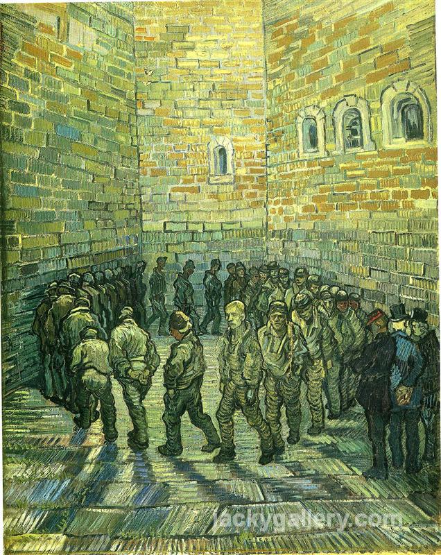 Prisoners Exercising (Prisoners Round), Van Gogh painting